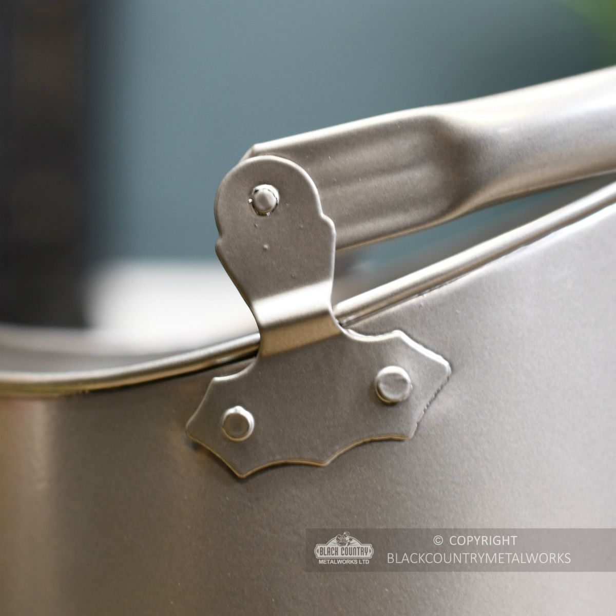 Close-up of the Hinges on the Carry Handle