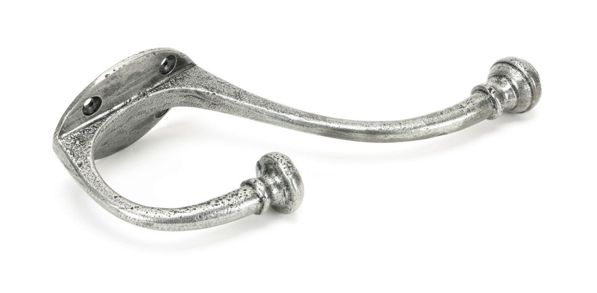 Pewter Wall Mounted Coat Hook