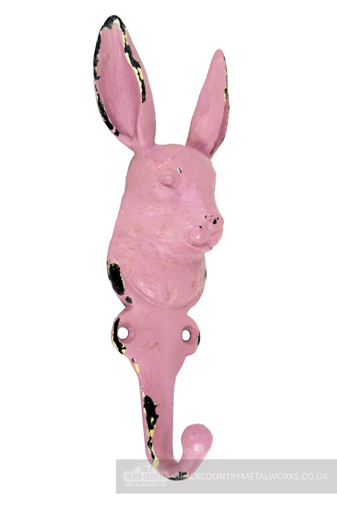 Pink Shabby chic Rabbit Hook