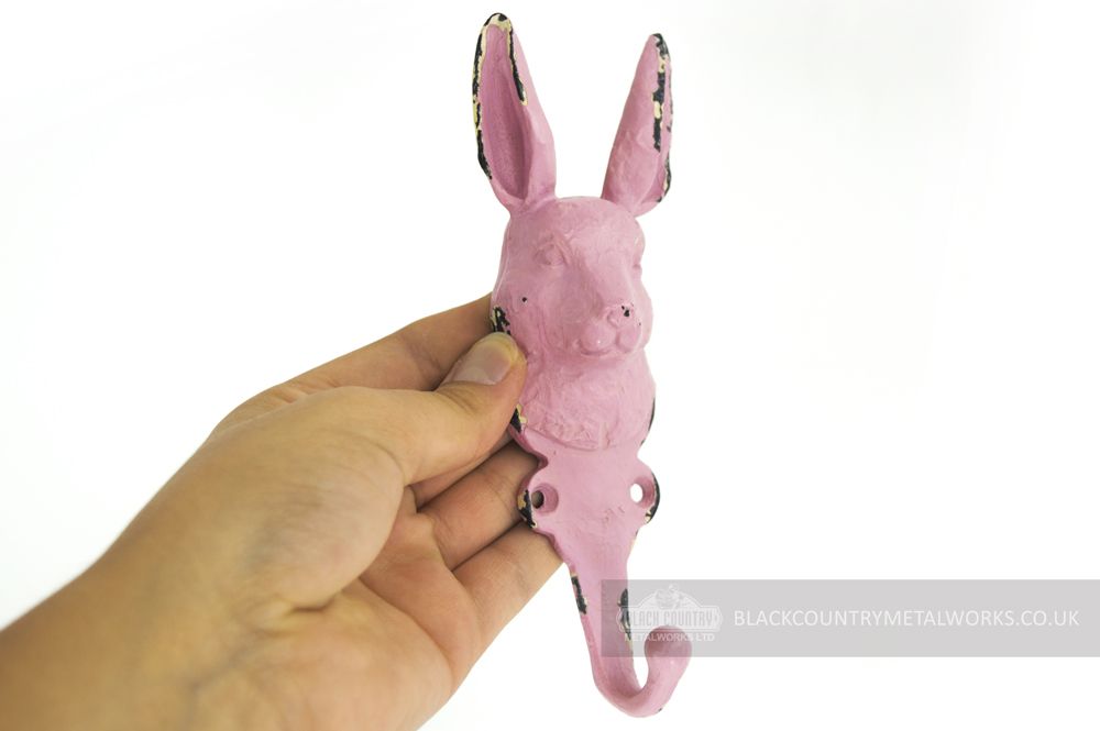 Pink Shabby chic Rabbit Hook