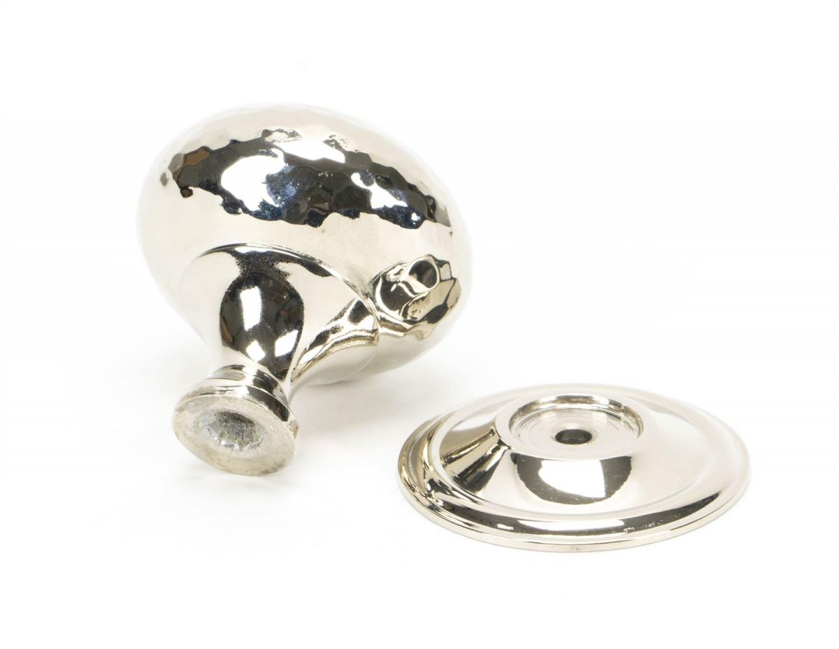 Polished Nickel Hammered Mushroom Cabinet Knob - 38mm Parts