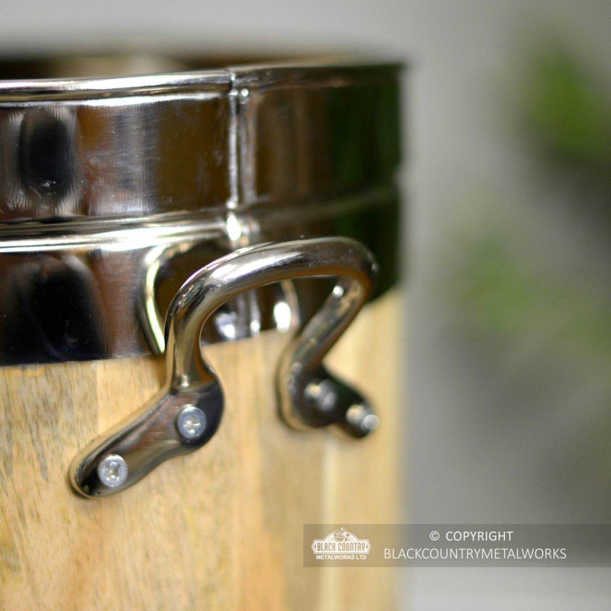 Close-up of the Handles on the Walking Stick and Umbrella Stand