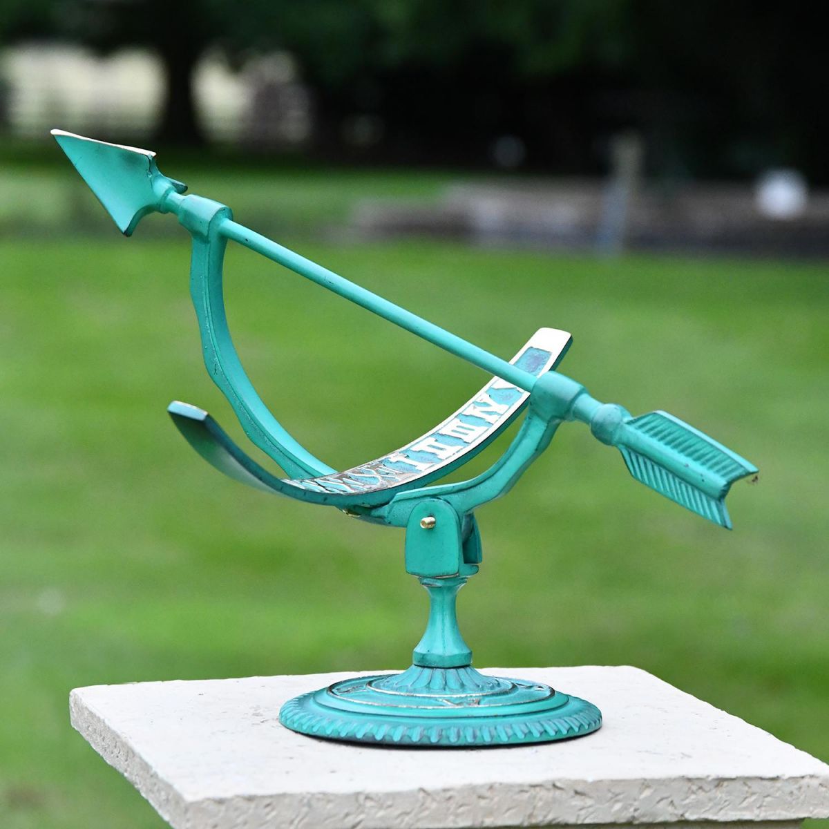"Pompeii" Armillary Finished in Bass and a Verdigris Finish