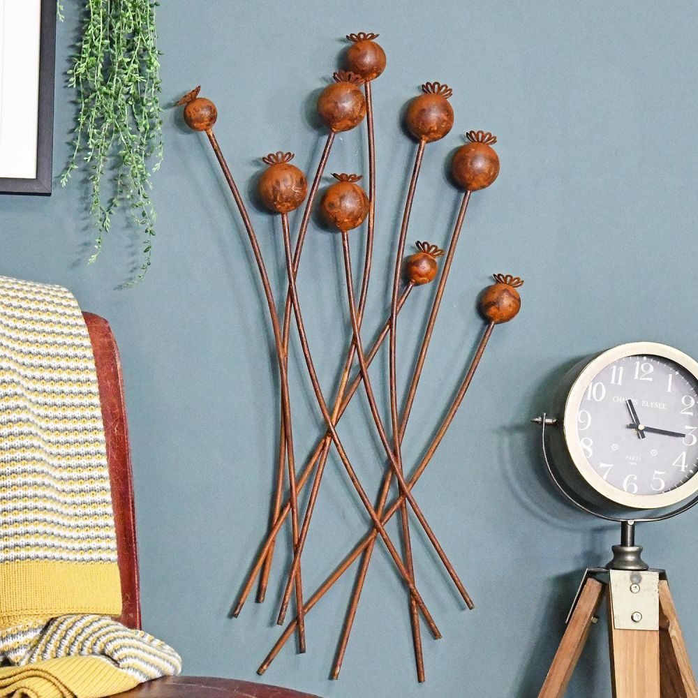 Poppy Blossoms Decorative Wall Art