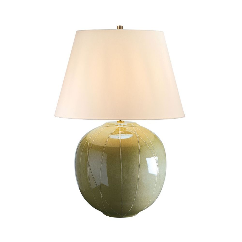 Green Reactive Glaze Table Lamp 