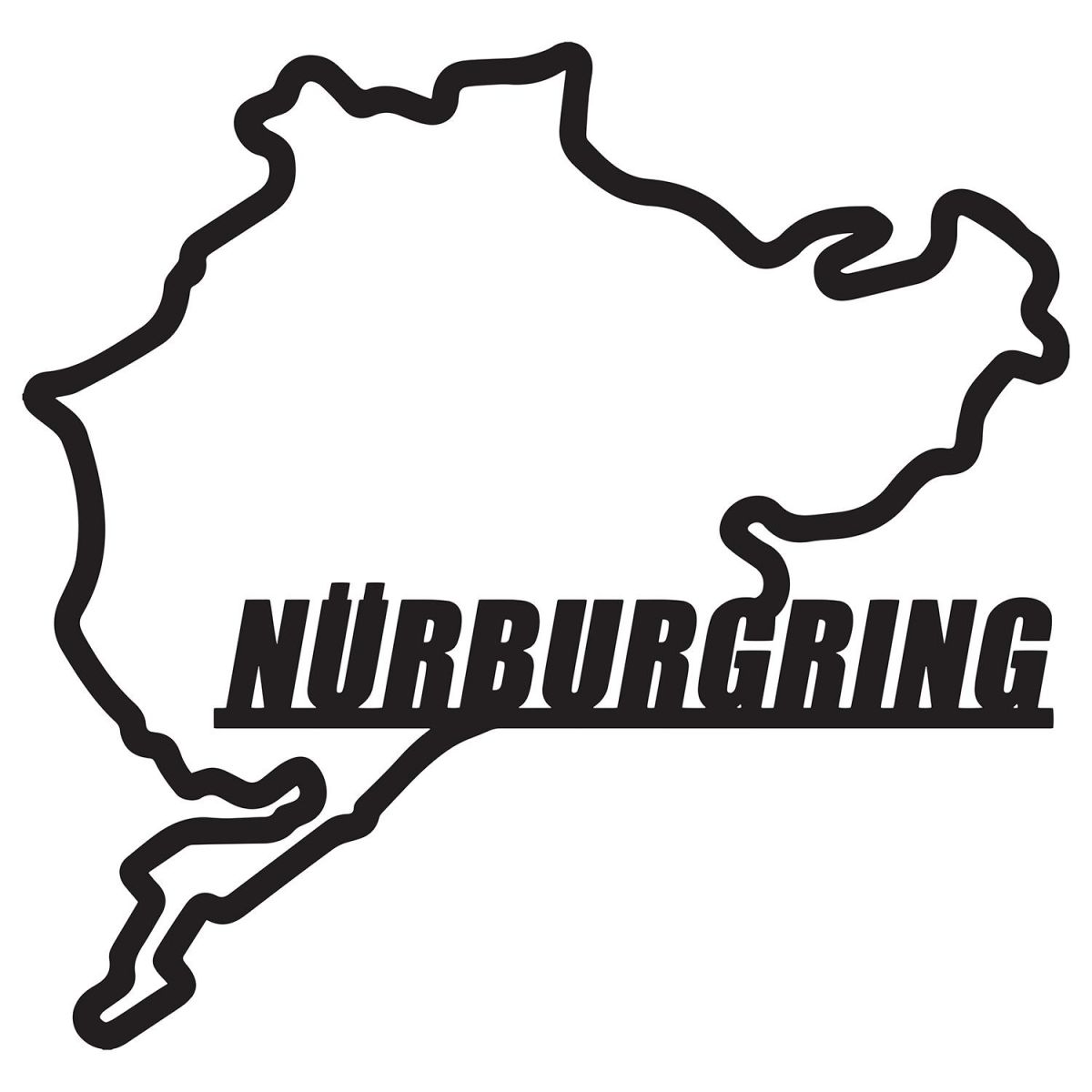 Nürburgring Race Track Finished in Black