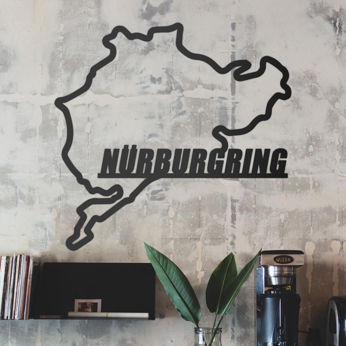Nürburgring Race Track Wall Art in Situ