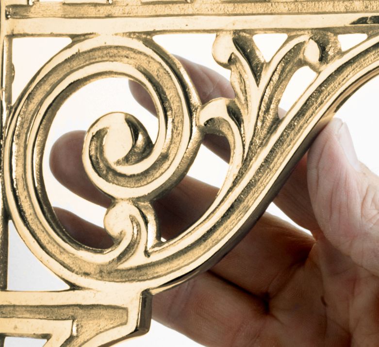Classic Railway “Ribbleshead” Brass Shelf Bracket 26 x 21cm