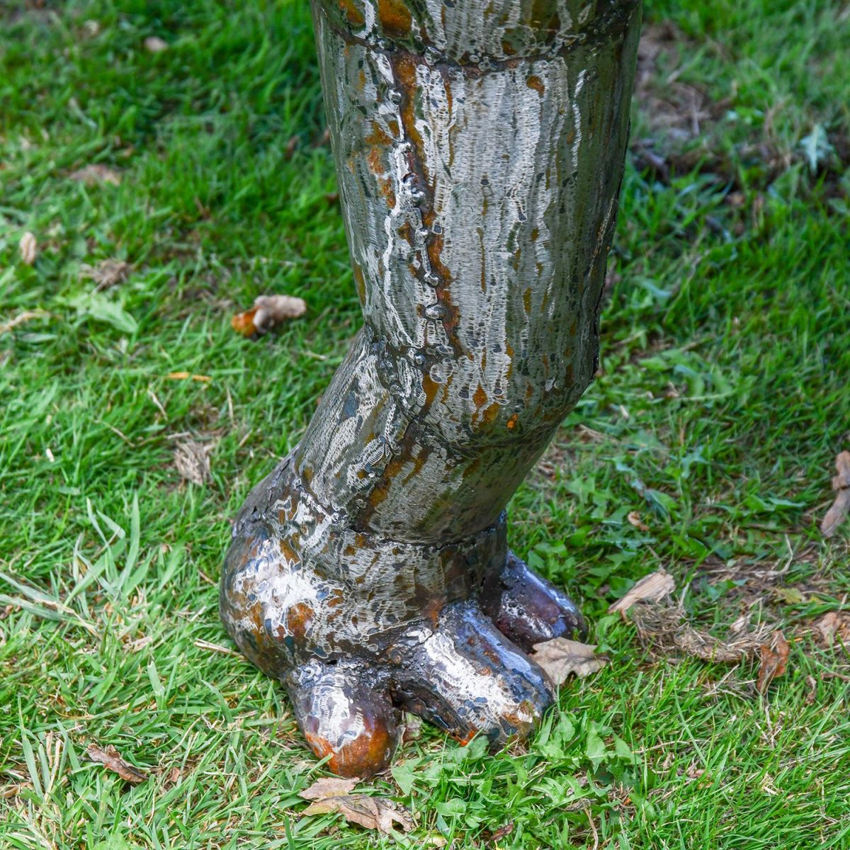 Close-up of the Feet on the Hippo Sculpture