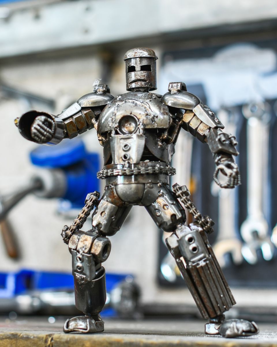 Recycled Metal "Mark One" Sculpture