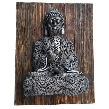 Buddha Sculpture Created From Recycled Nuts 