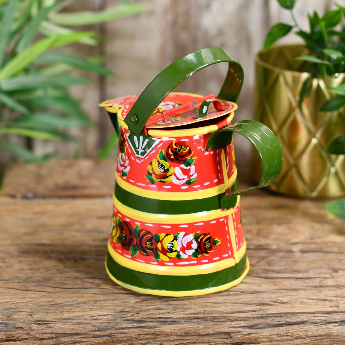 Hand Painted Traditional Narrowboat Style Watering Can