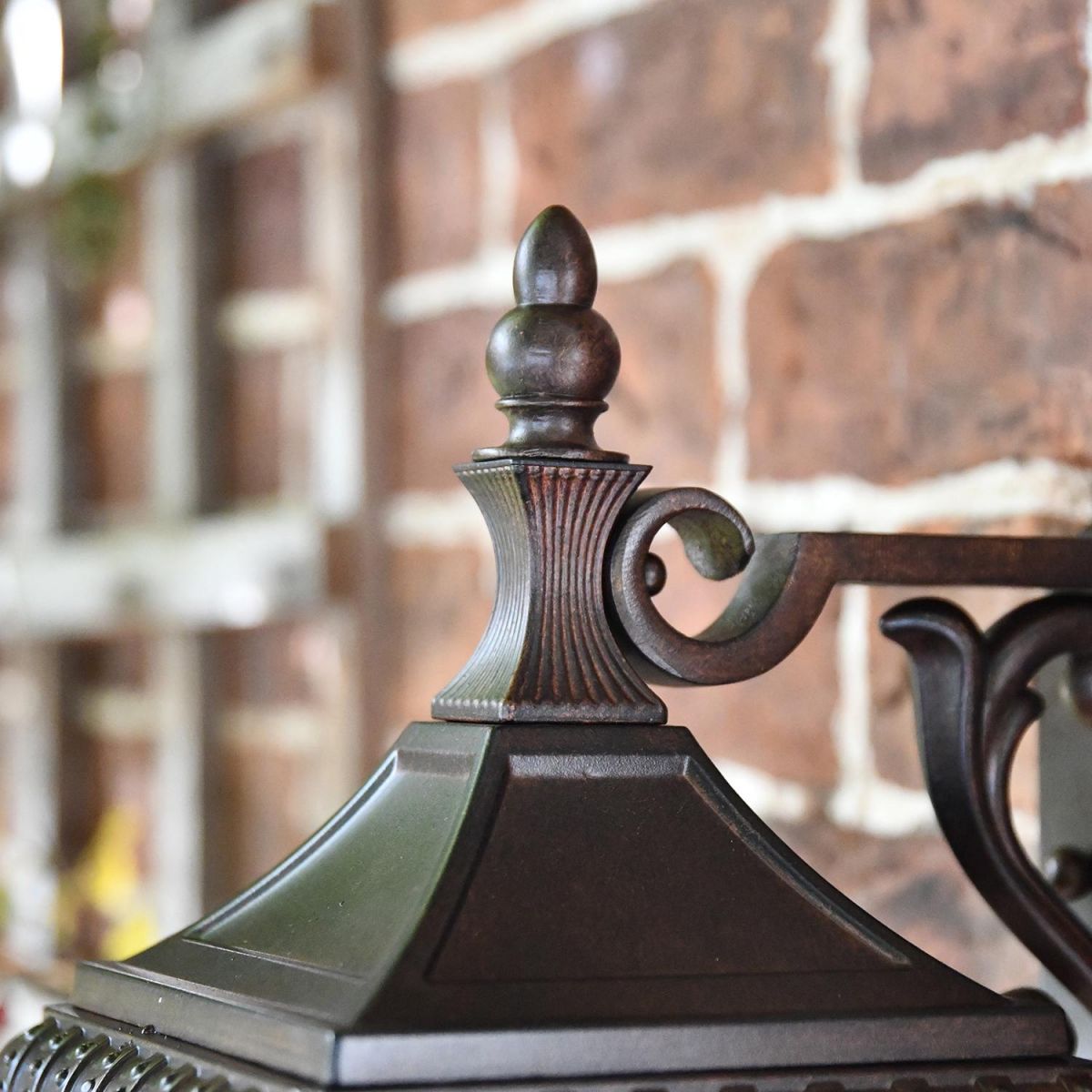 Finial on the Top of the Lid of the Wall Light