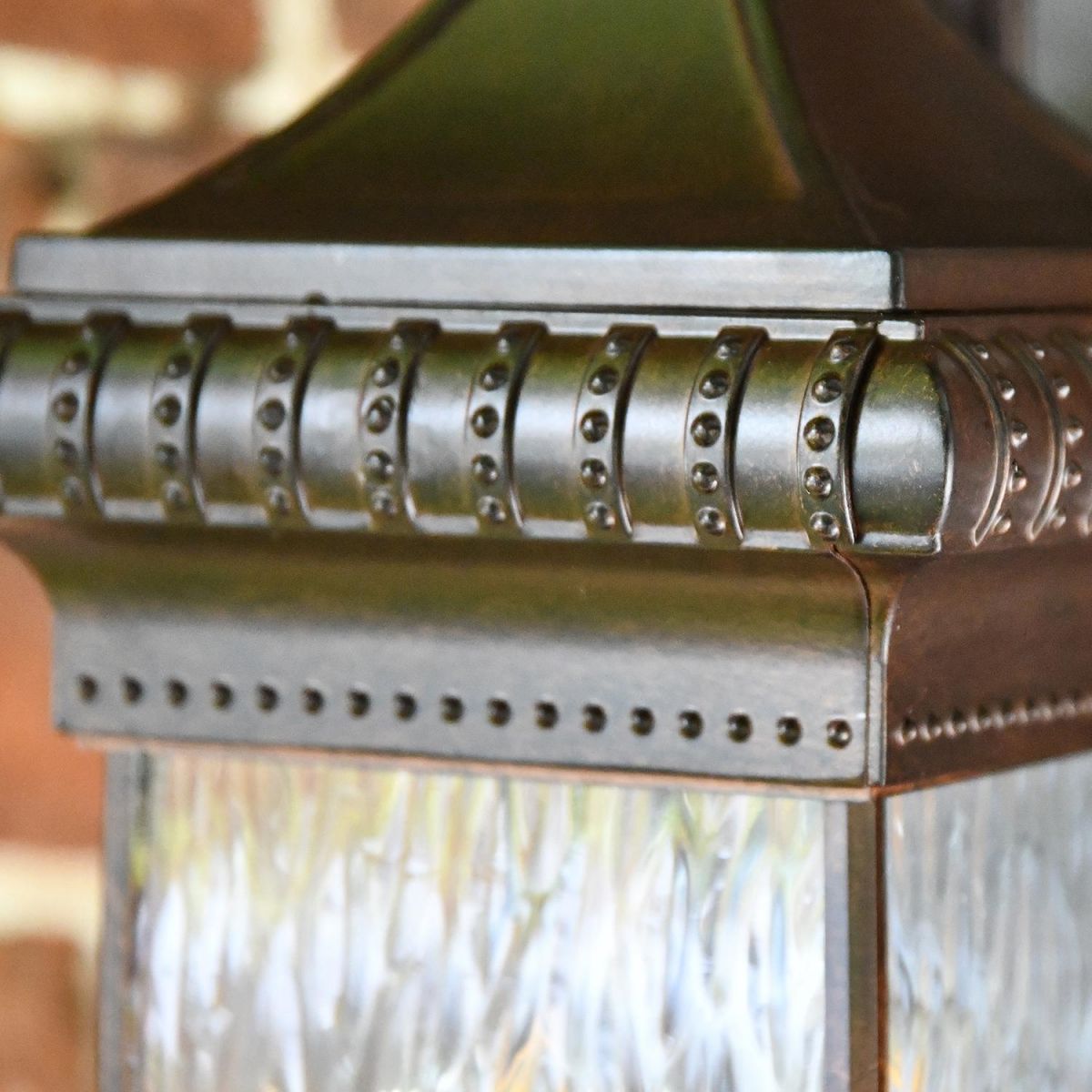 Ornate Design on the Renaissance Style Standard Hanging Bronze Wall Lantern