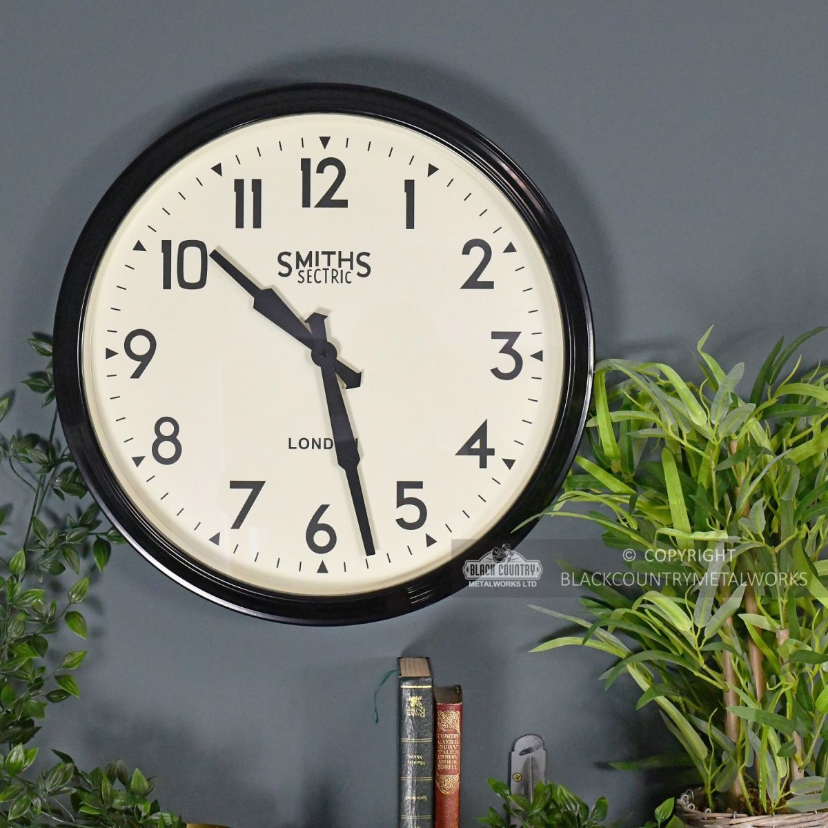 Retro Inspired Wall Clock With Smiths Logo
