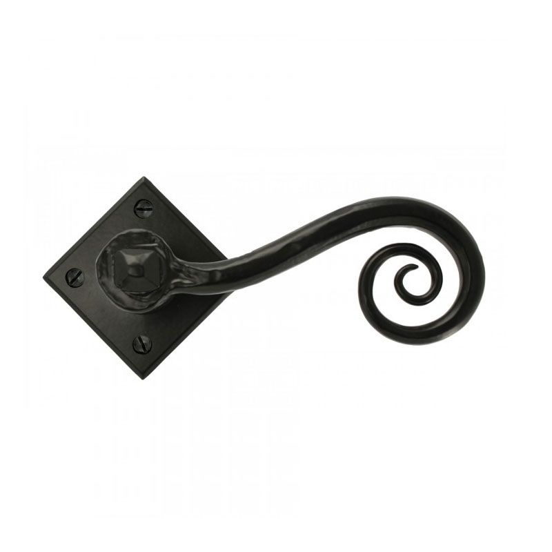 "Rhesus" Monkey tail on Diamond Rose finished In Black