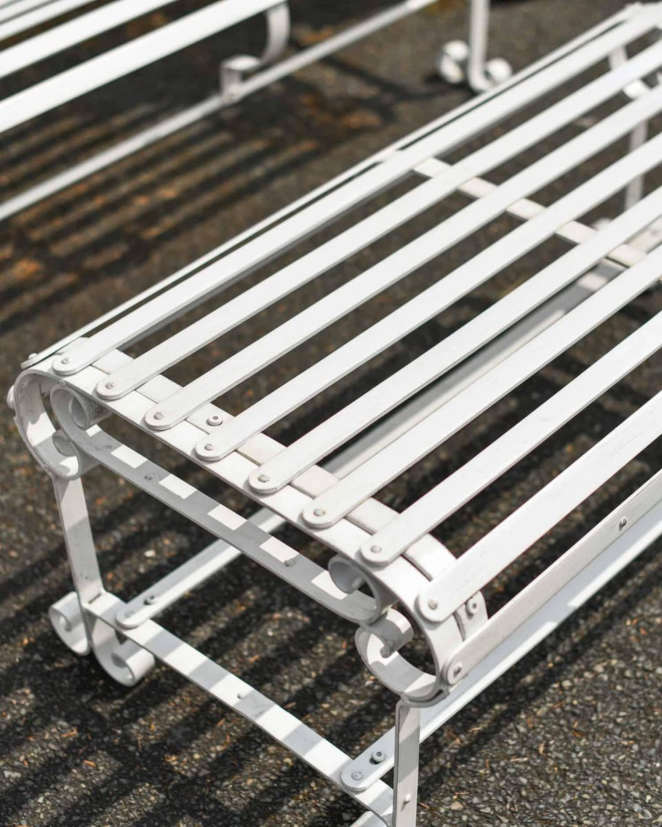 Close-Up of Robust Cream “Chatham" Park Table