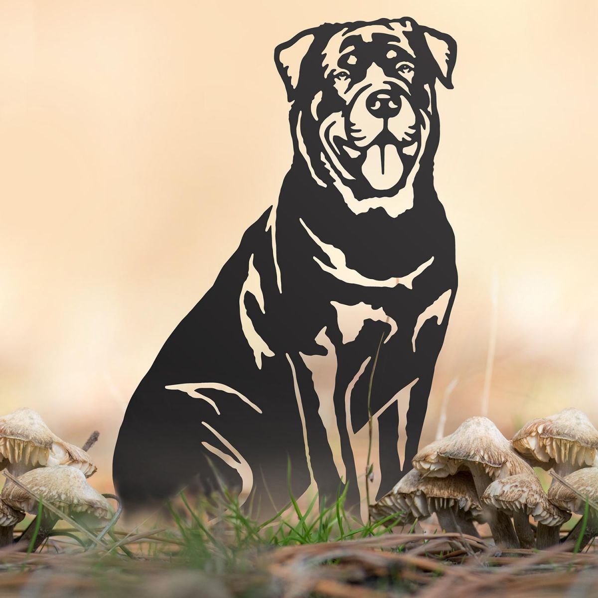 Rottweiler Silhouette in Situ
