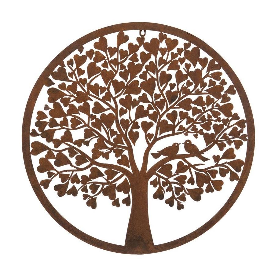 Round Heart Tree Rustic Wall Art