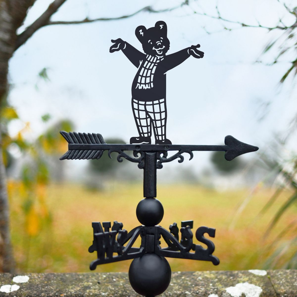 Rupert Bear Cast Iron & Steel Weathervane