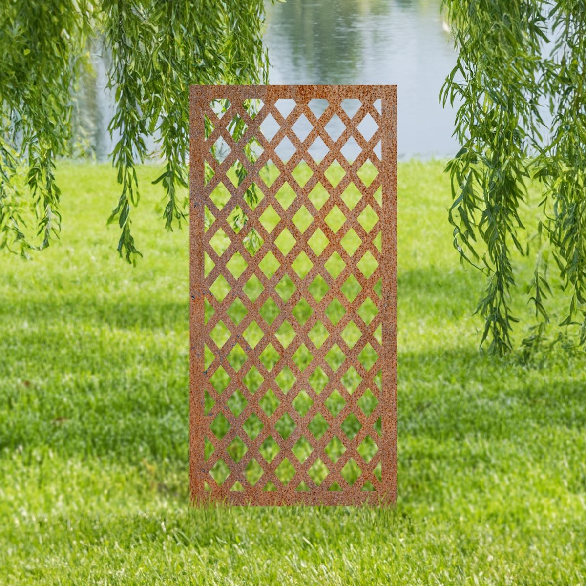 Rustic finish plant trellis 