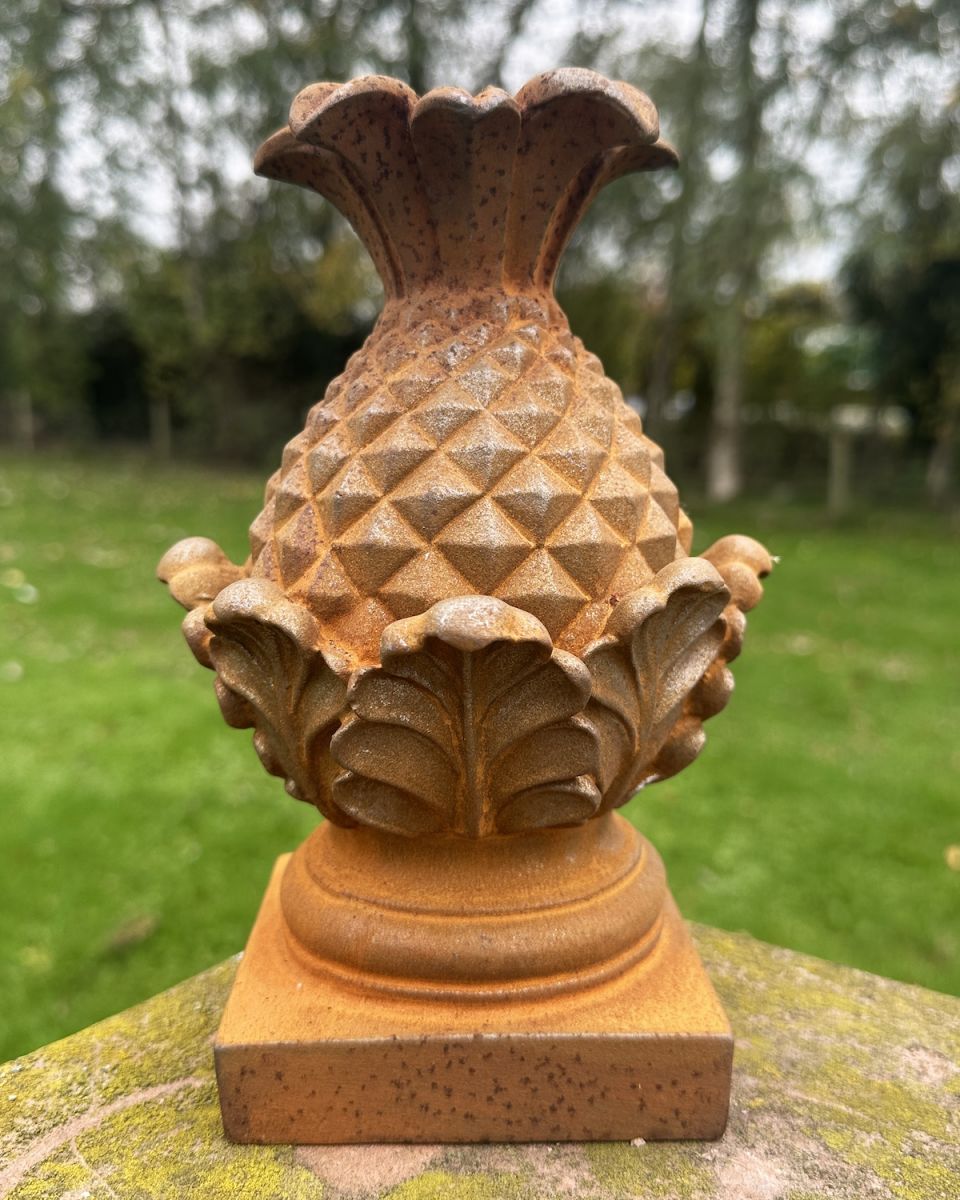 Rustic Cast Iron "Fruit of Hospitality" Sculpture