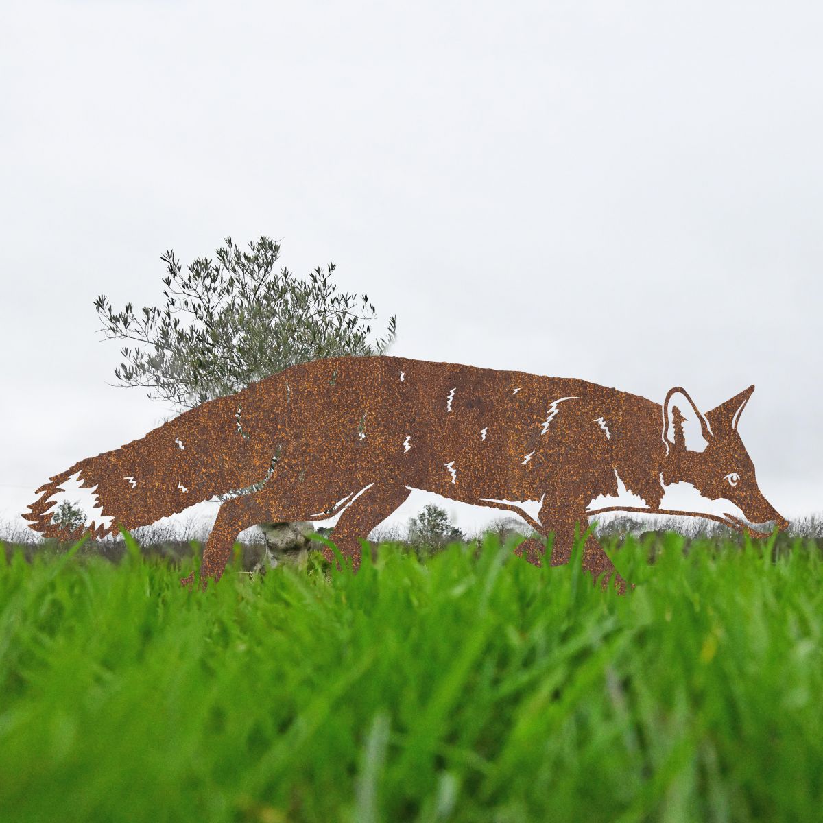 Rustic Fox Iron Silhouette 