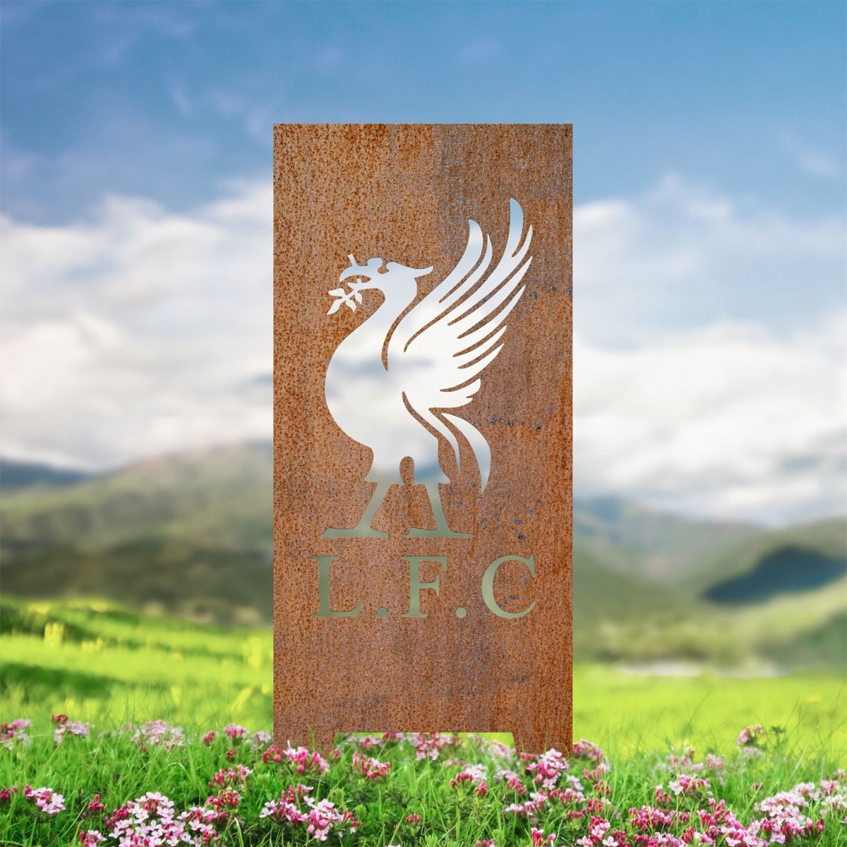  Rustic Liver Bird Garden Screen 