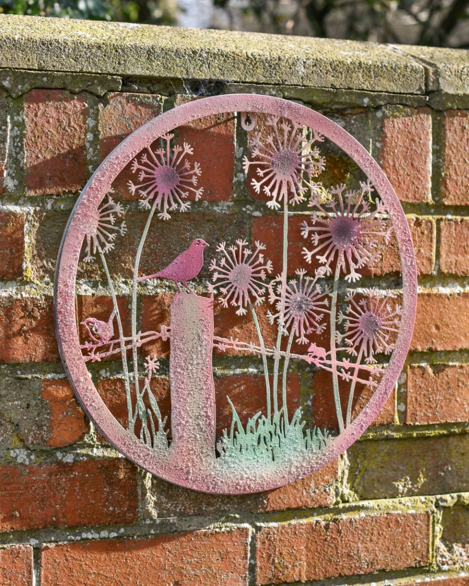 Rustic "Life In The Fields" Garden Wall Art