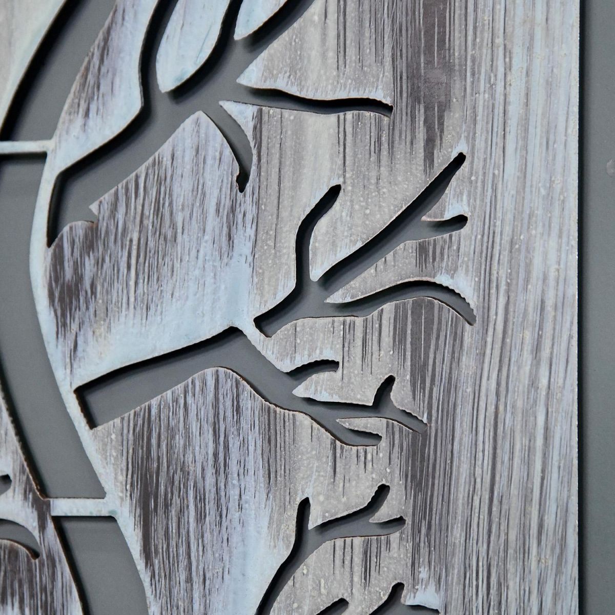 Close-up o fthe Tree Design on the Wall Art