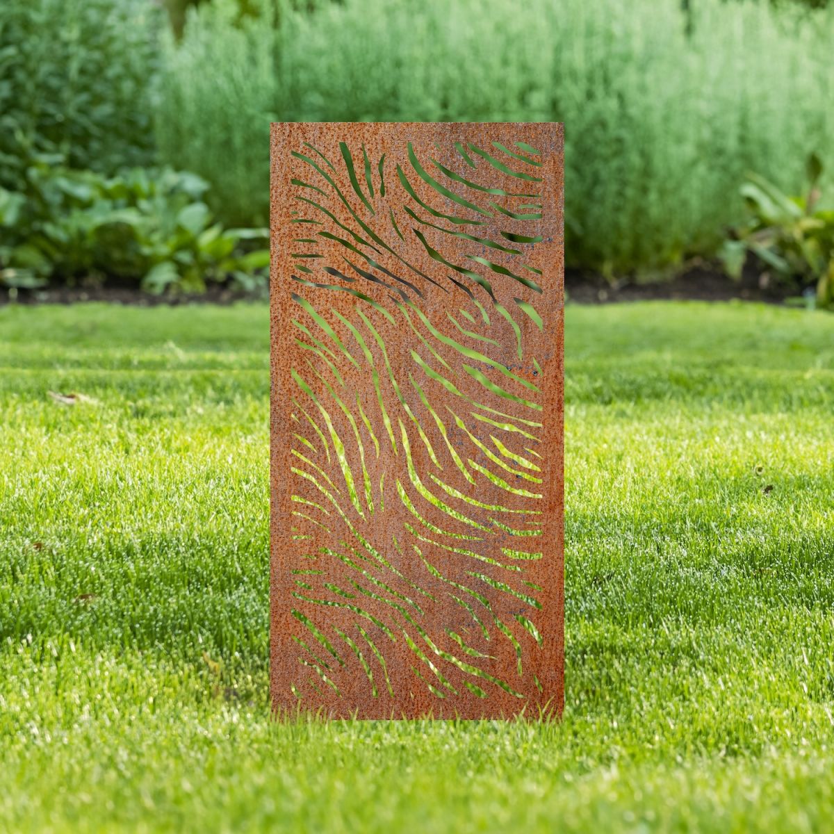Rustic Zebra Print Garden Screen