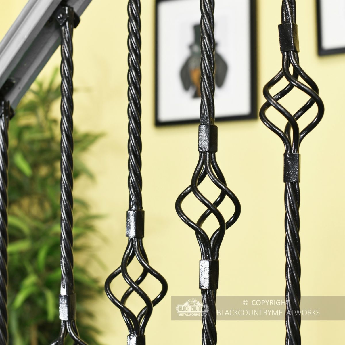 Stair Spindles - Single Basket With Twist