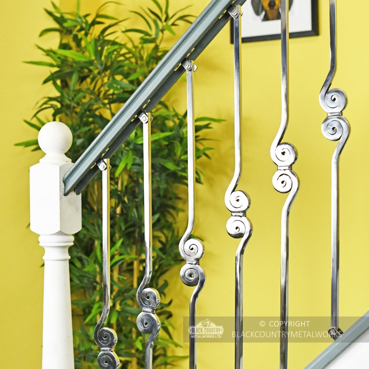 "Allegro" Duet Swirl Stair Spindle