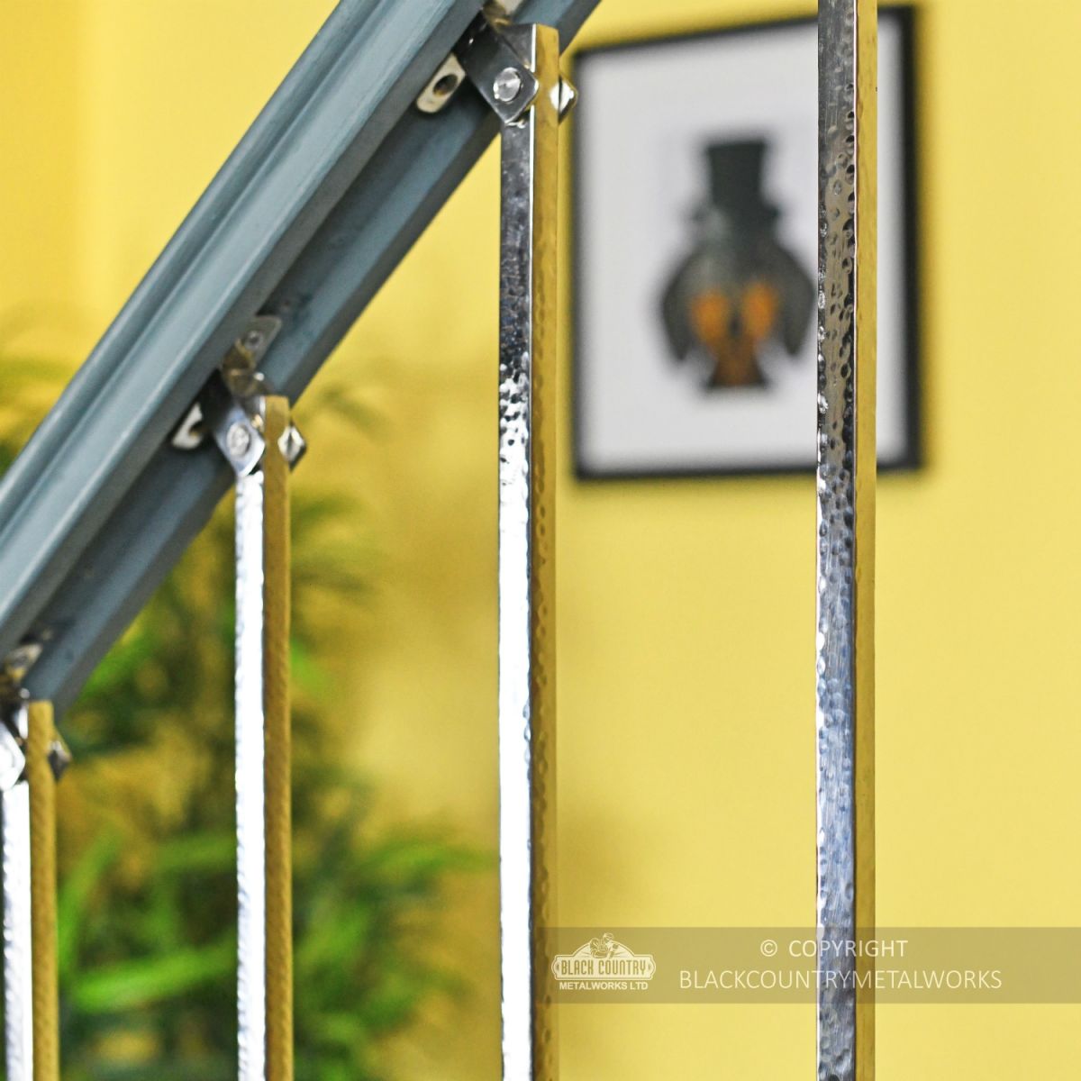 “Allegro” Polished Bright Chrome Stair Spindle 