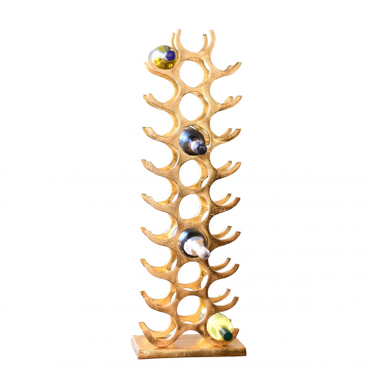 Gold "Tuscany" Wine Rack 27 Bottles 