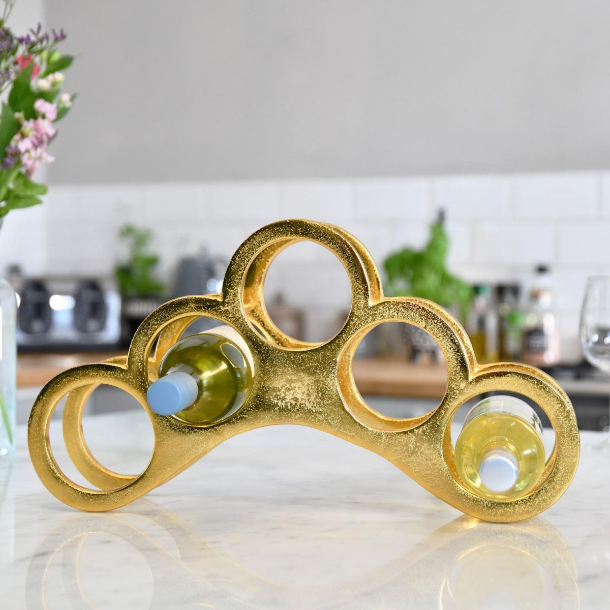 Gold "The Arch" Wine Rack 