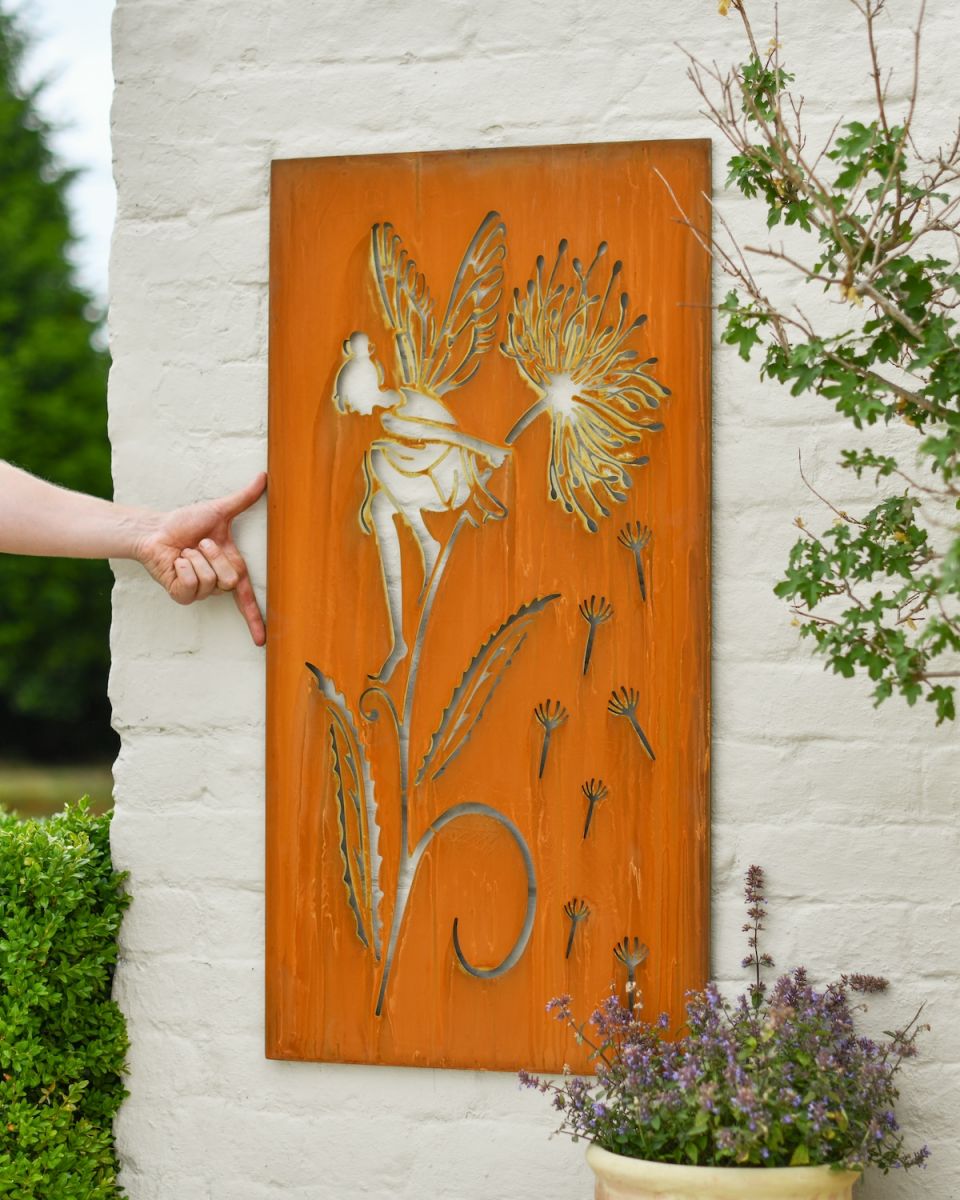 Scale image of Rustic Enchanted Fairy Garden Wall Art