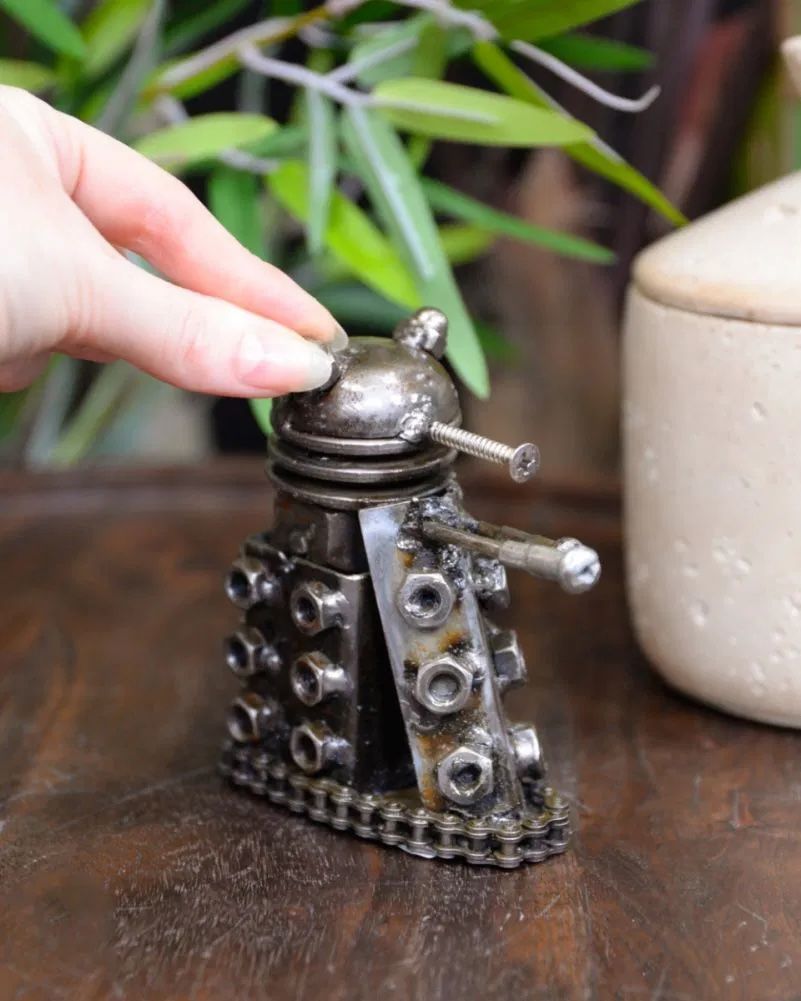 Scale of home decor sci-fi sculpture