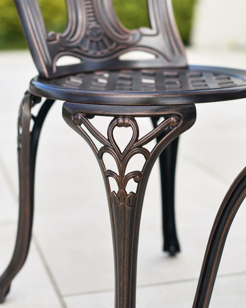 Close up of Garden Chair Leg 