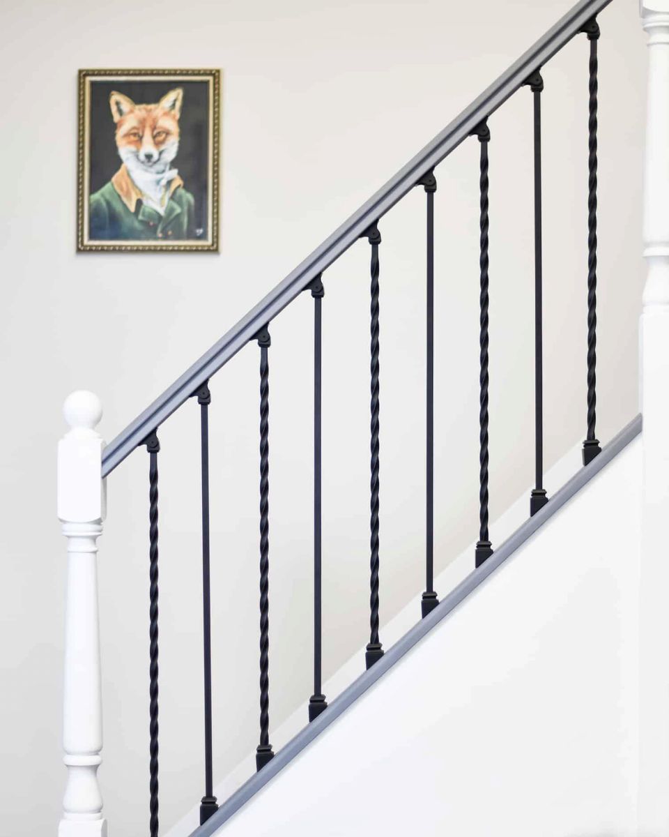 Matte Black "Enfield" Steel Stair Spindles 