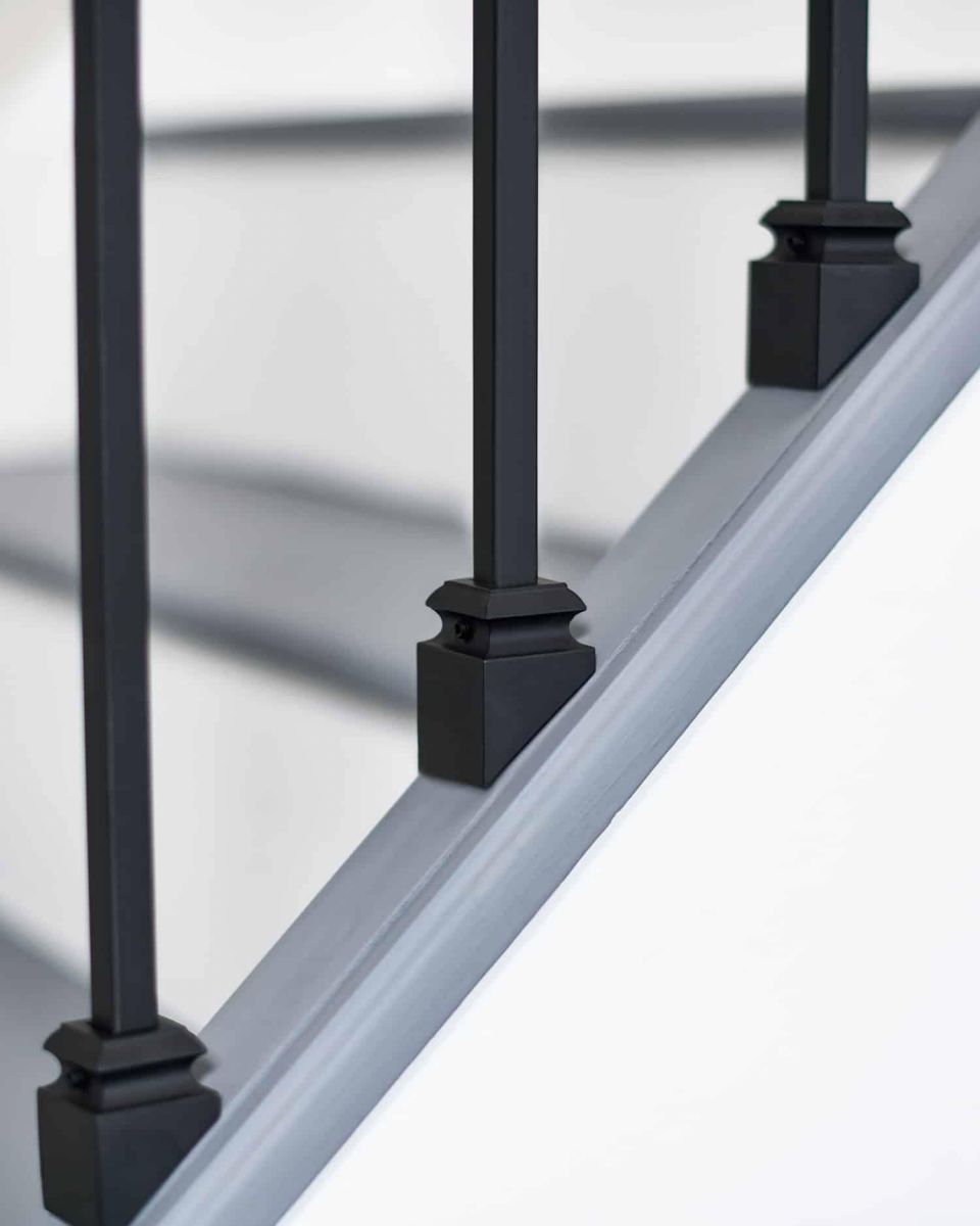 Close-Up of Fixed Rake Brackets