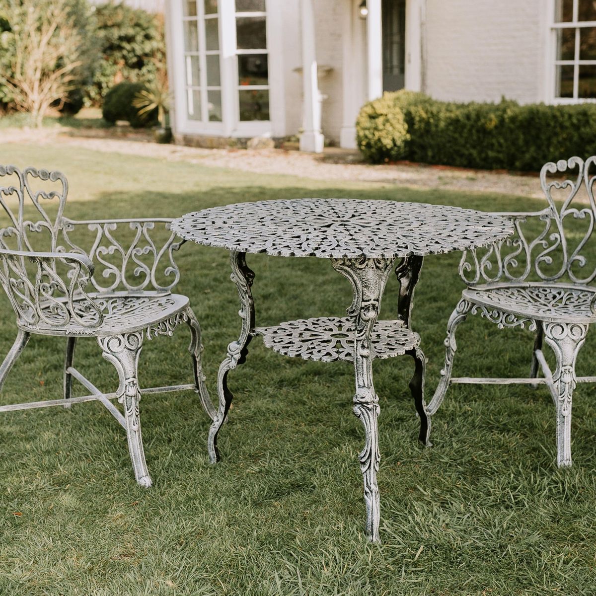 "Ascott" Table & Chair Set in Antique Cream 