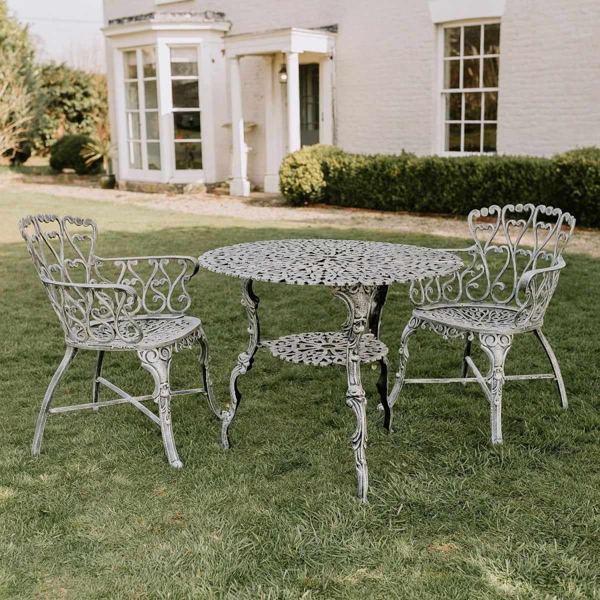 "Ascott" Antique Cream Dining Set in Situ