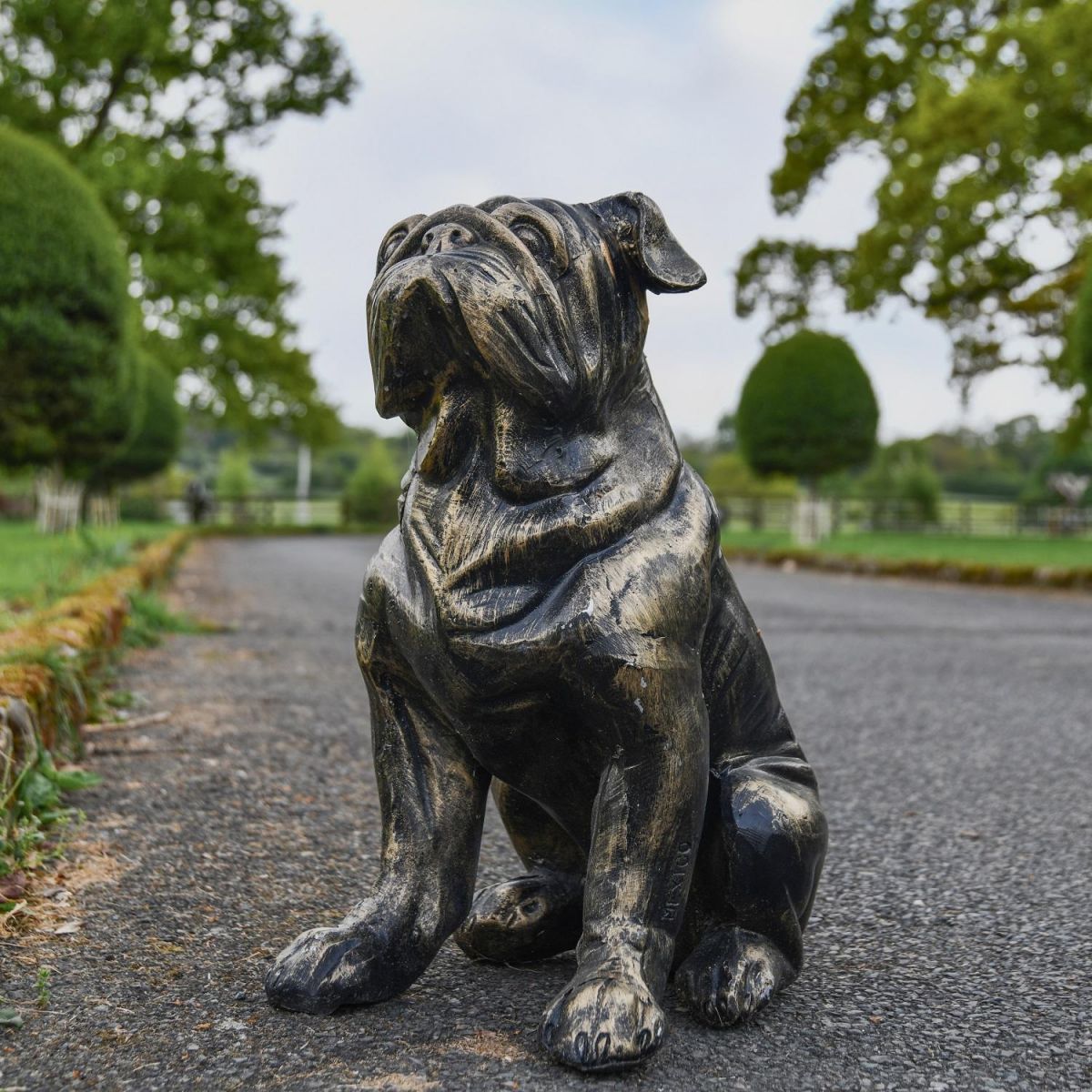 Cast Aluminium Bulldog Sculpture 