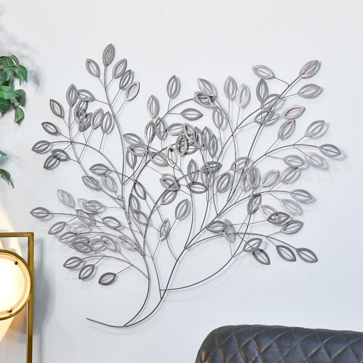 Silver Bush Wall Art in Situ in the Home