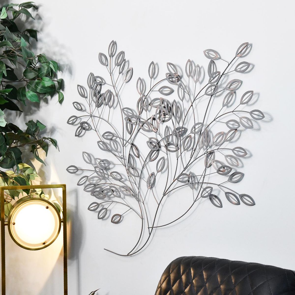 Bush Wall Art in a Silver Finish