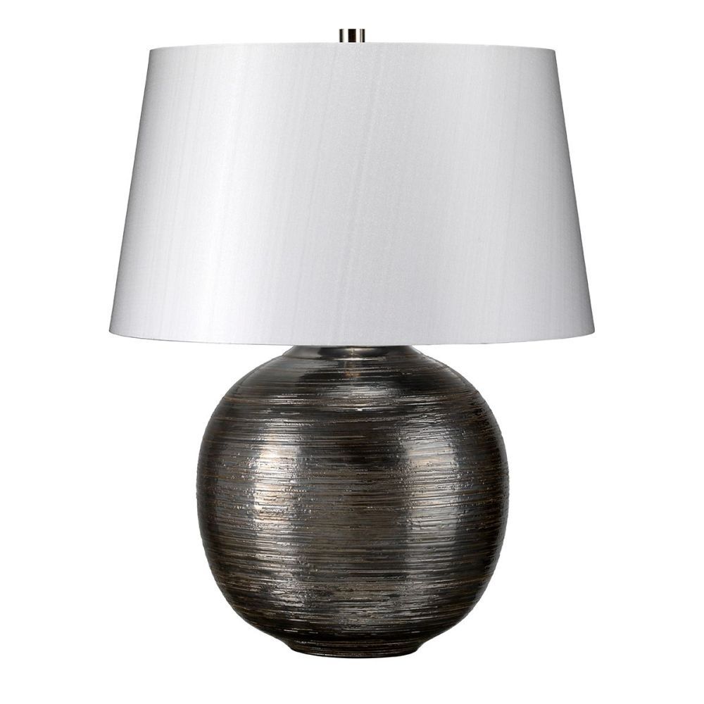 Silver Table Lamp Switched Off