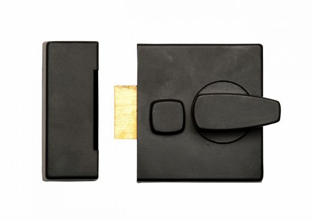 Simplistic Black Iron Narrow Night Latch