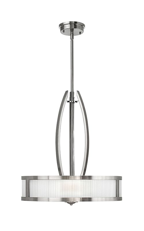 "Mardenwick Park" Simplistic Design Nickel Hanging Light