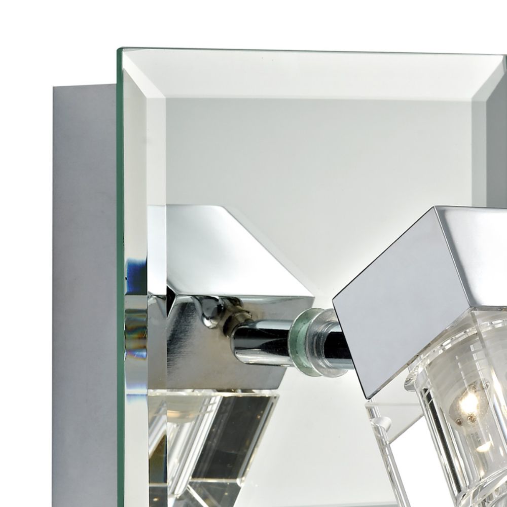 Singular Contemporary Mirrored Wall Light